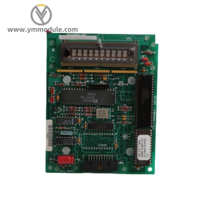 General Electric 531X135PRGAYM2 Programmer Board, Engineered for High Performance